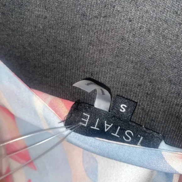 1. State printed mini open back slip dress NWOT - Picture 5 of 7